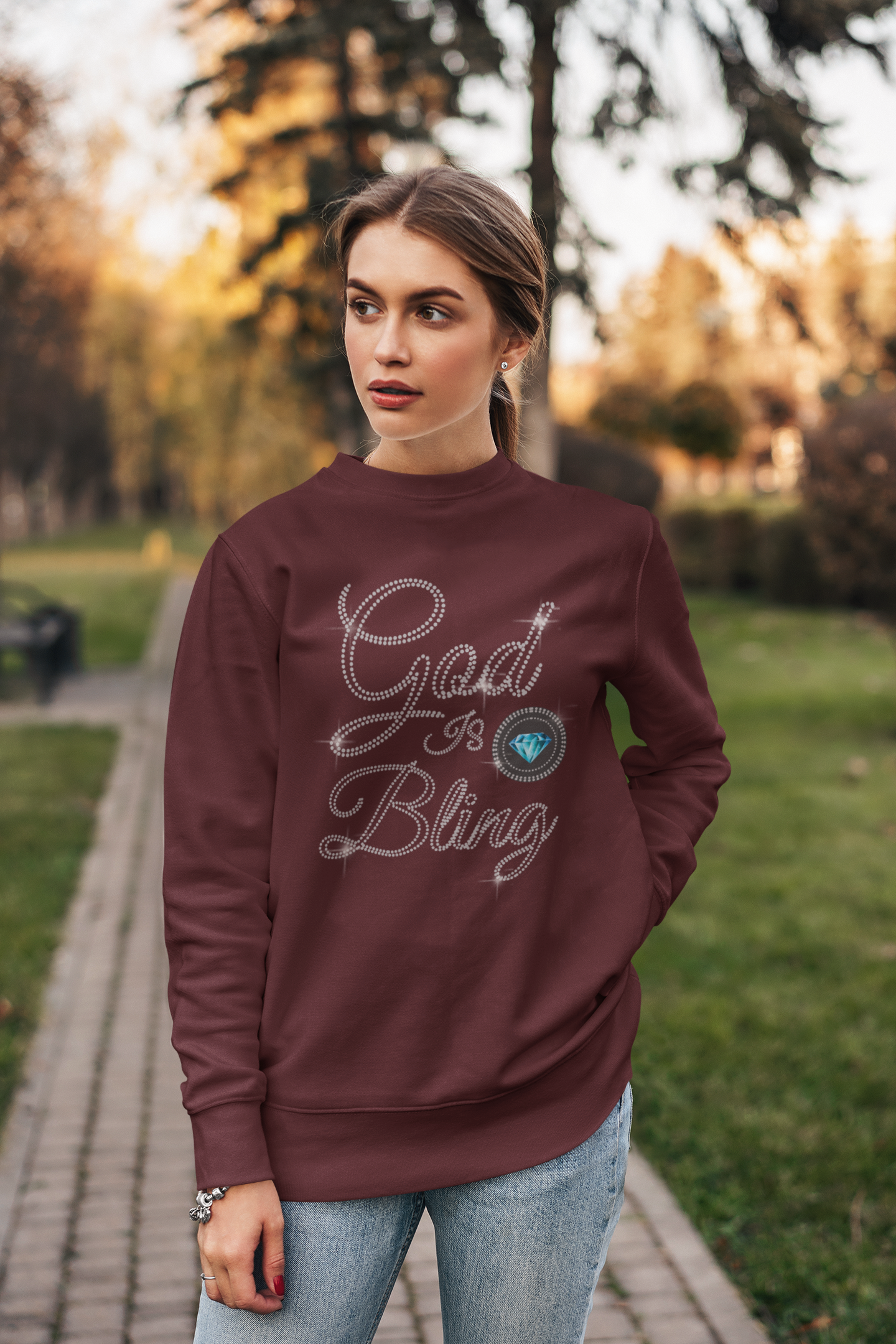 God is Bling Men Women Sweatshirt