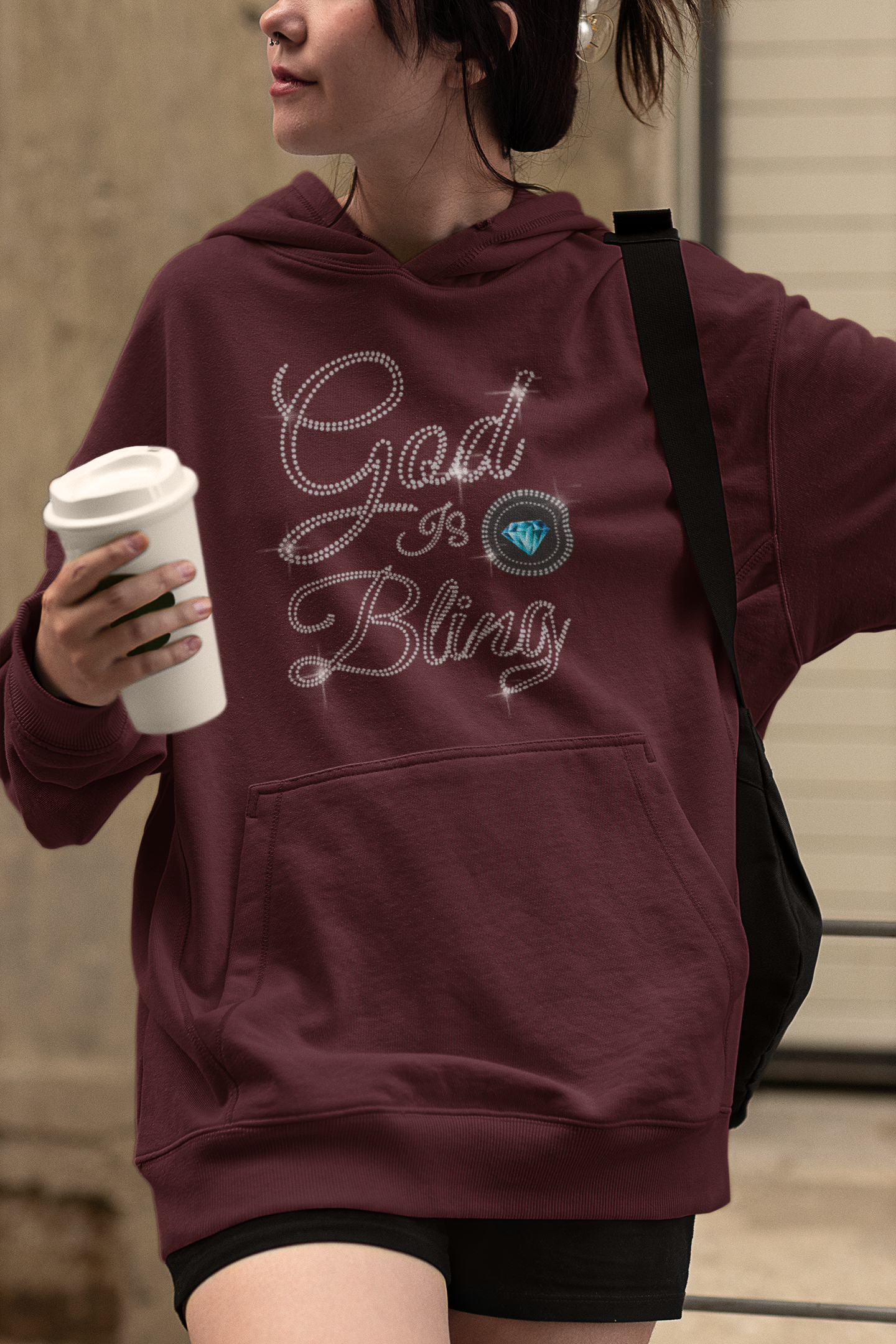 God is Bling Hoodie for Men Women Unisex