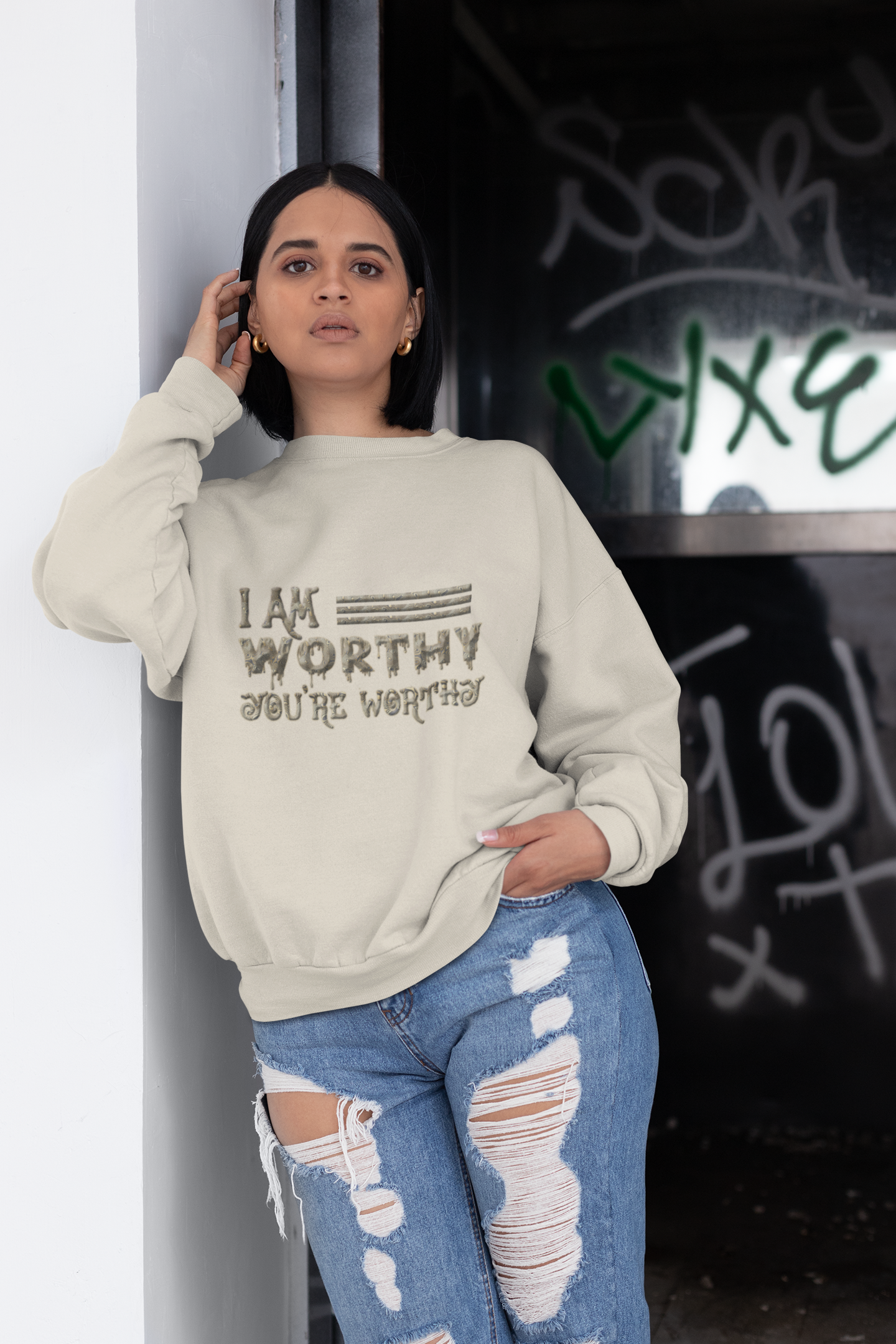 I AM Worthy Men Women Sweatshirt