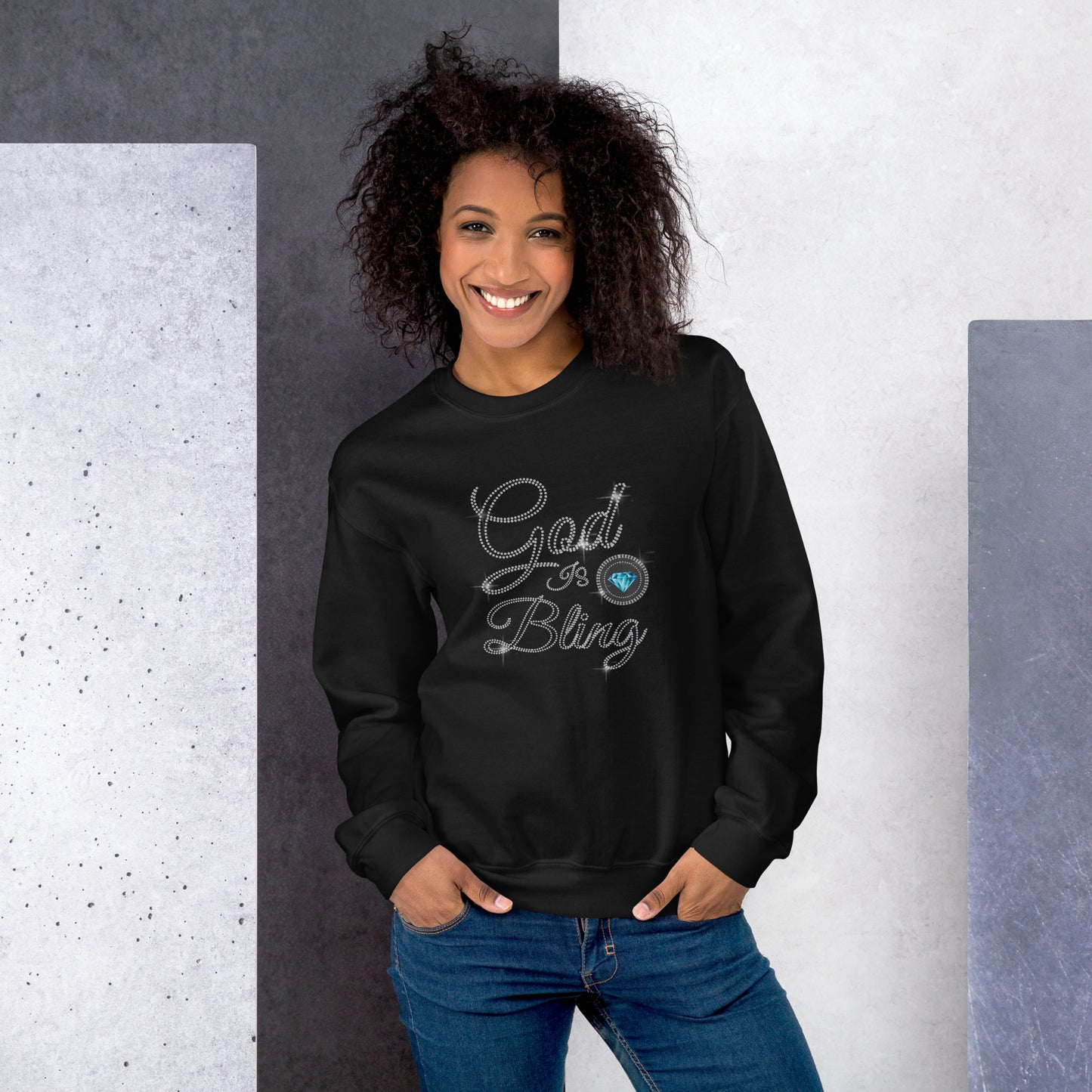 God is Bling Men Women Sweatshirt