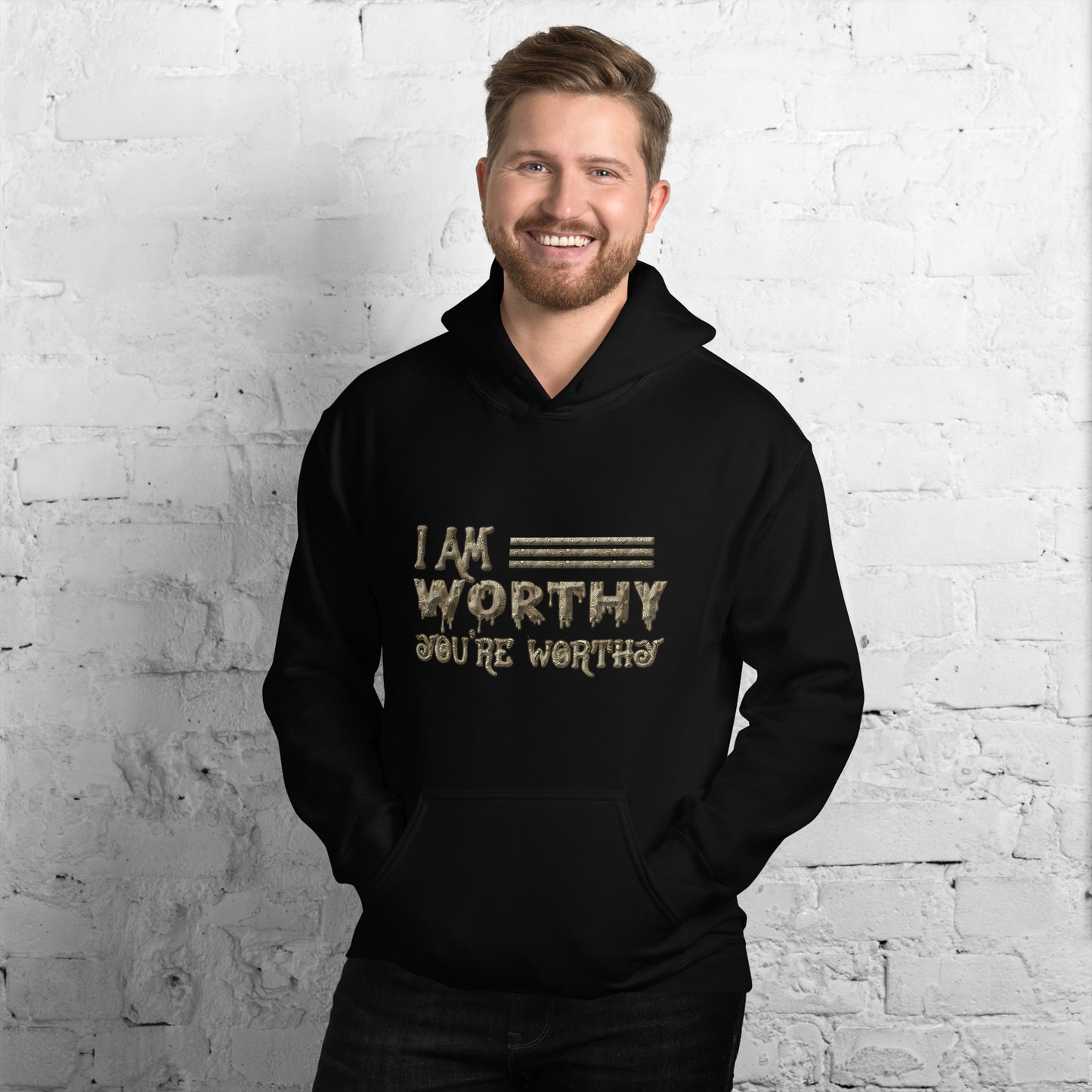 I am Worthy Hoodie for Men Women Unisex