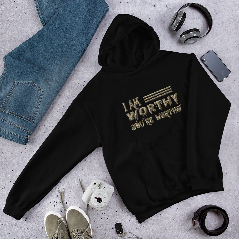 I am Worthy Hoodie for Men Women Unisex