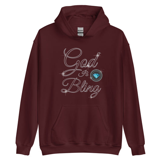 God is Bling Hoodie for Men Women Unisex