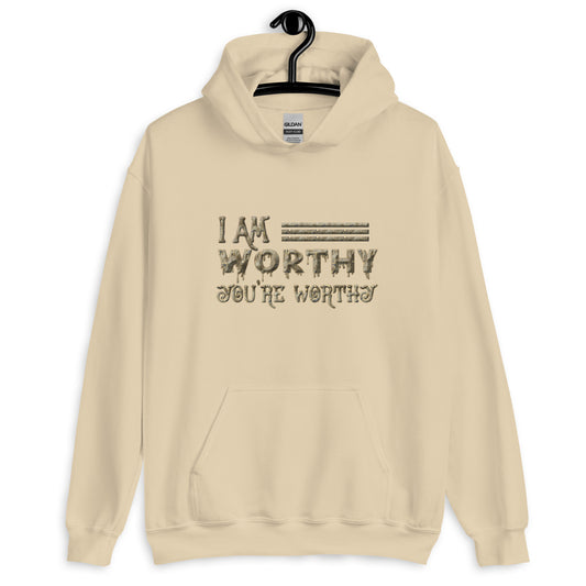 I am Worthy Hoodie for Men Women Unisex