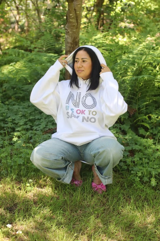 No Its Ok to Say No Hoodie for Men Women Unisex