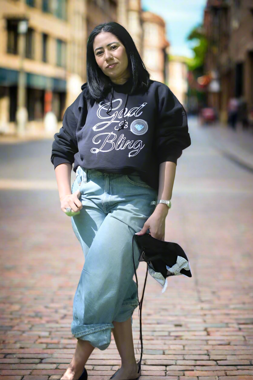 God is Bling Hoodie for Men Women Unisex