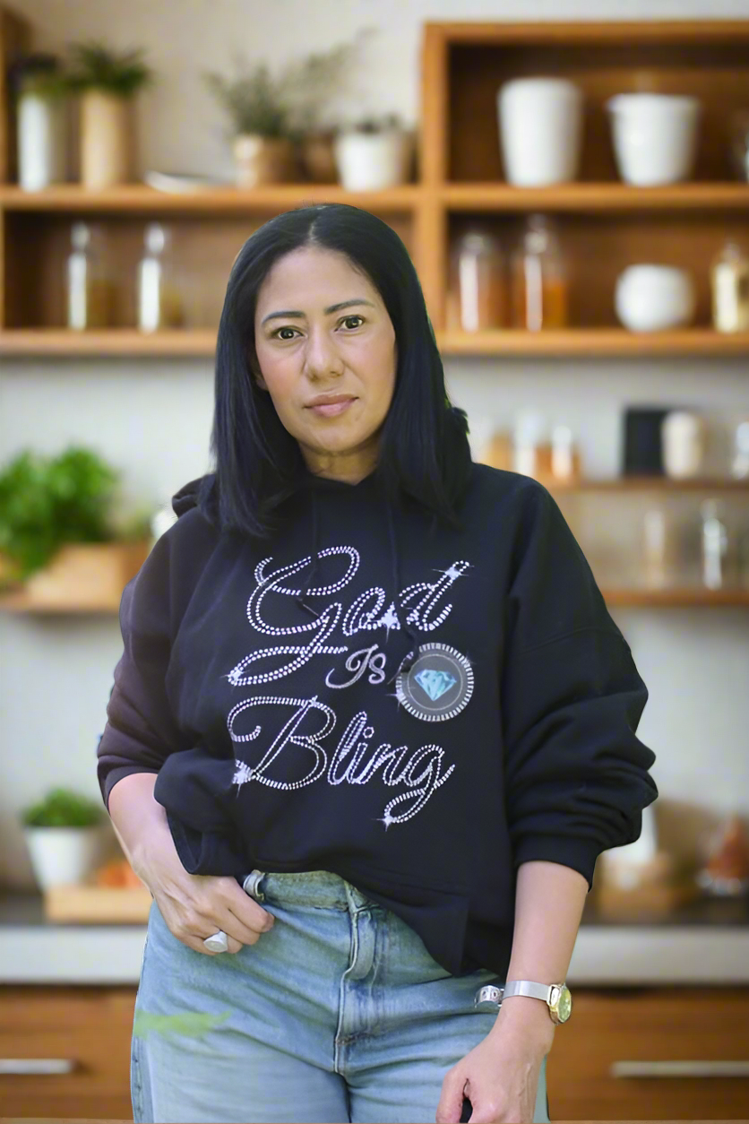 God is Bling Hoodie for Men Women Unisex